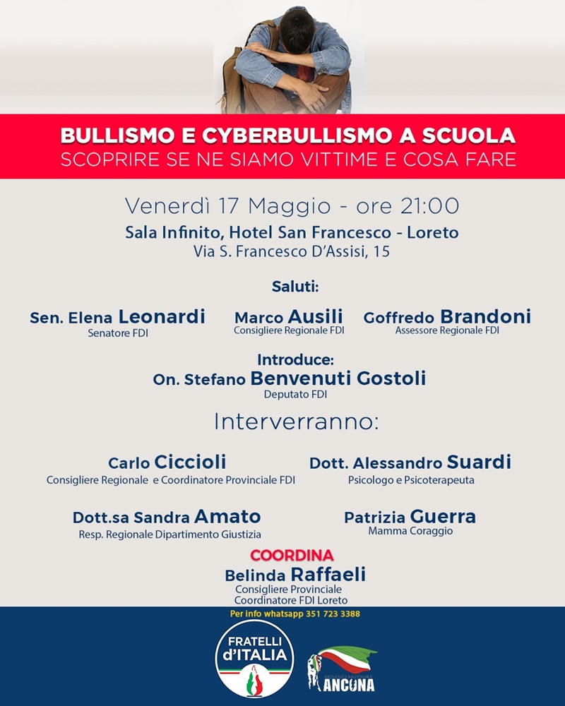 “Bullismo e cyberbullismo”: se ne parla a scuola
