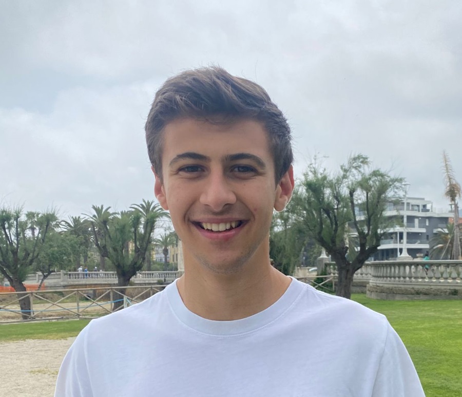 Leonardo Caporaletti, 19 anni, a fianco di Francesco Fiordomo