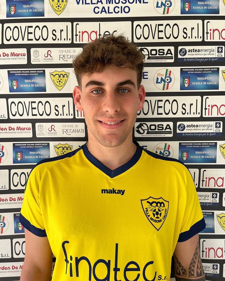 Recanati. Samuele Stacchiotti in gialloblu