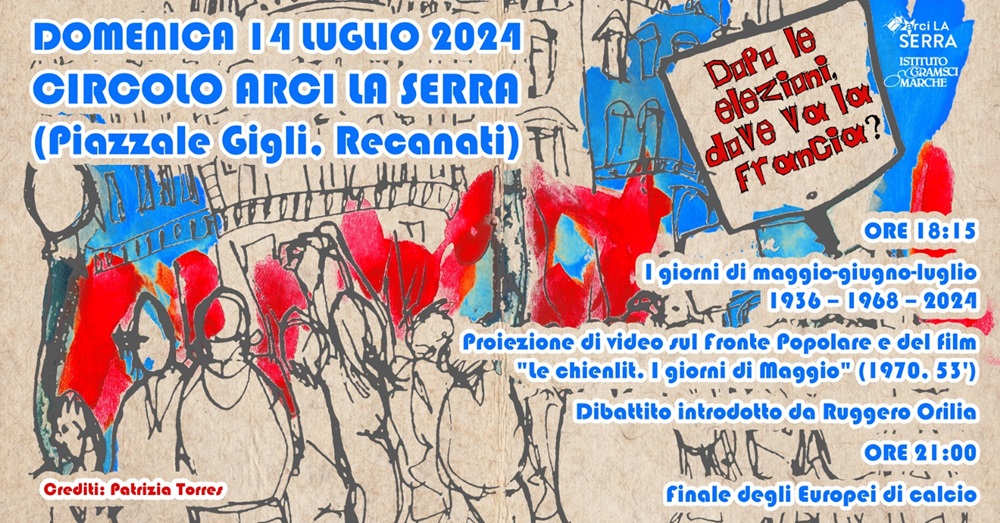 All’Arci a Recanati si parlerà “Dove va la Francia?”