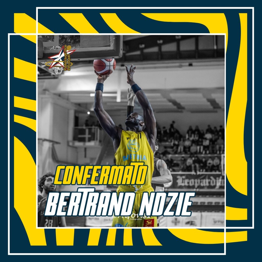 La Svethia Recanati conferma Bertrand Ndzie