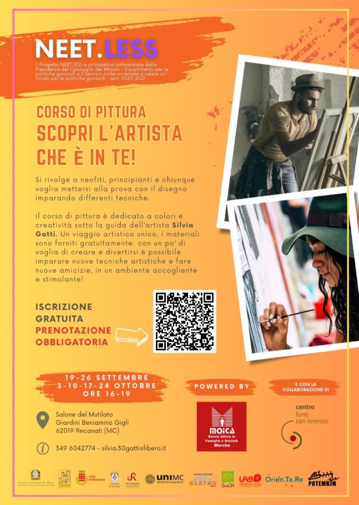 “Scopri l’artista che è in te!” Corso di pittura gratuito a Recanati su iniziativa del Moica Marche