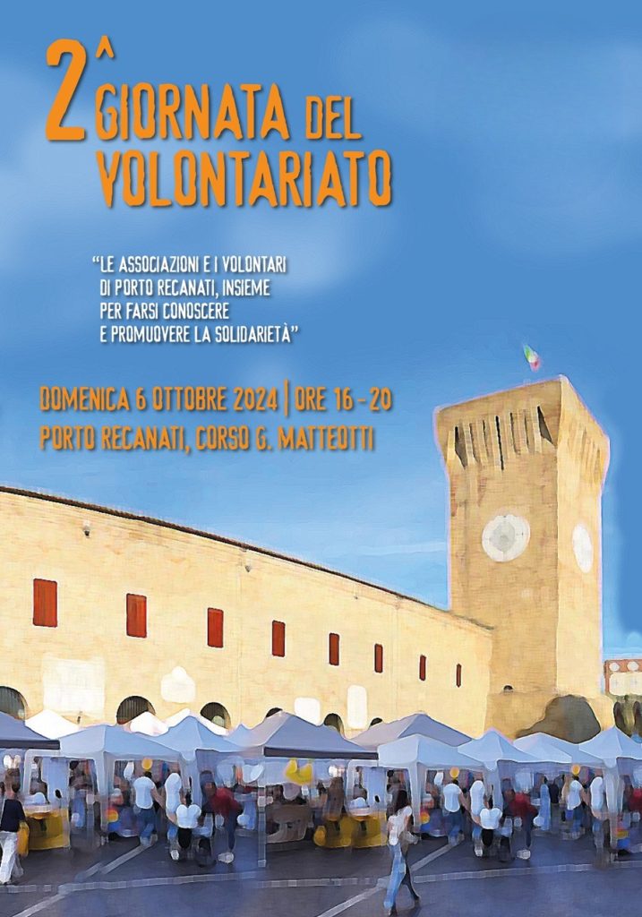 Domenica 6 ottobre a Porto Recanati seconda “Giornata del Volontariato”