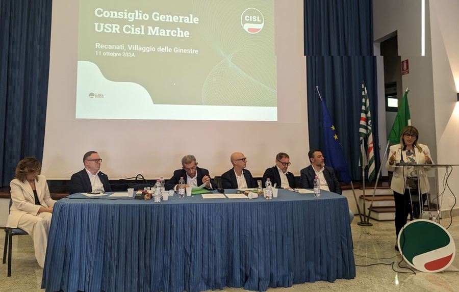 Consiglio Generale CISL MARCHE a Recanati con Daniela Fumarola
