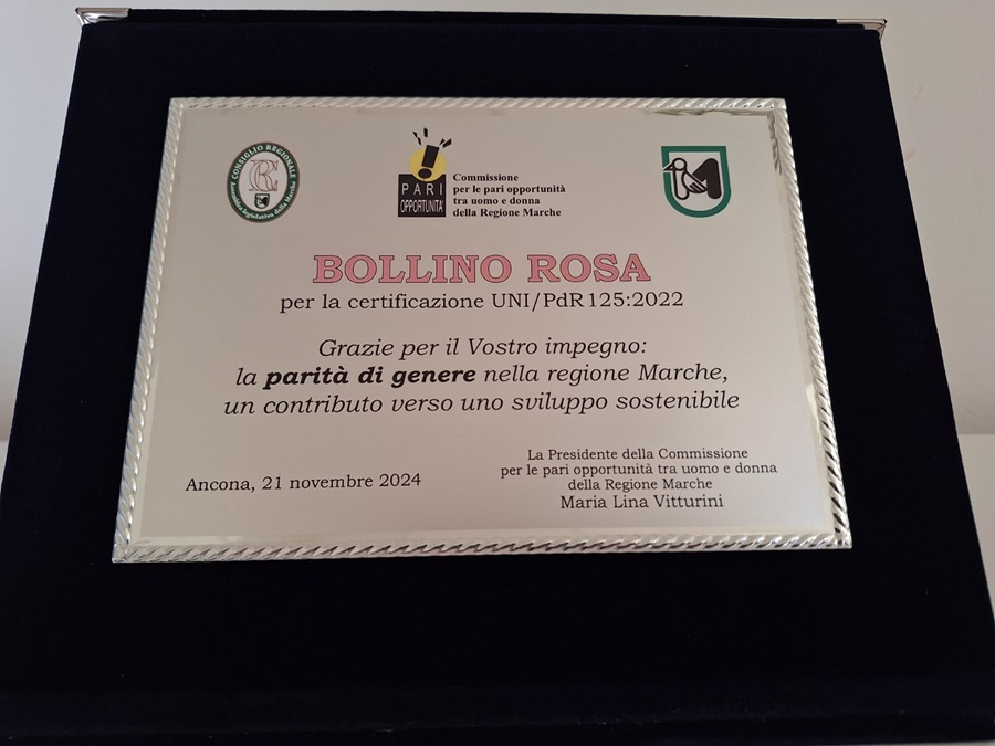 Astea ottiene il Bollino Rosa dalla Regione Marche per la Parità di Genere