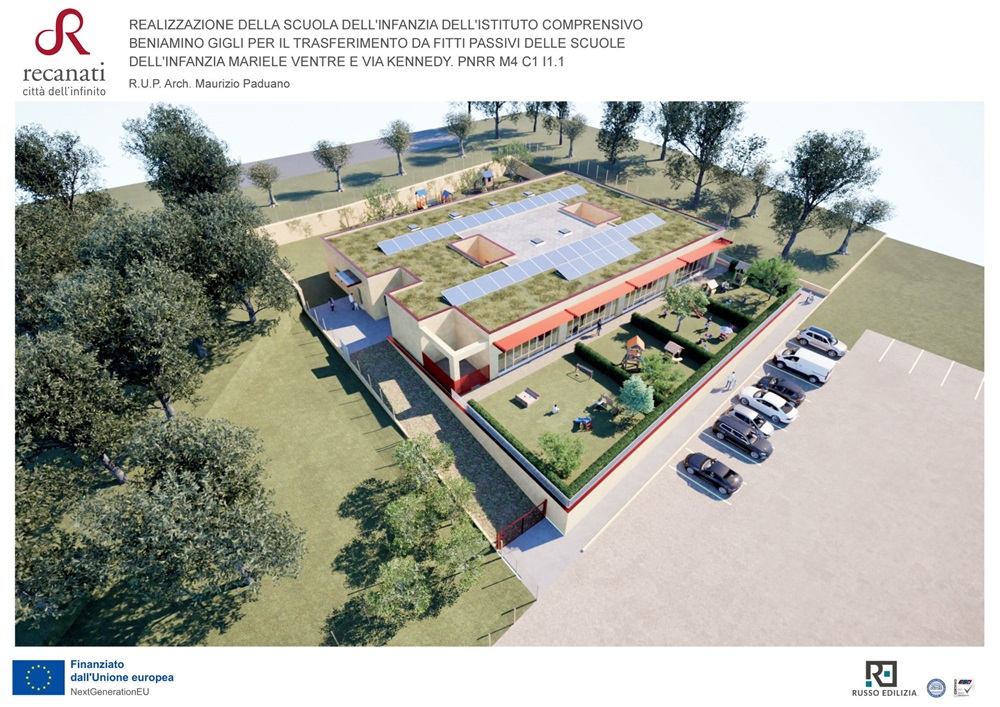 Recanati, presentato il progetto della nuova scuola Materna – ne parliamo con l’assessore Roberto Bartomeoli