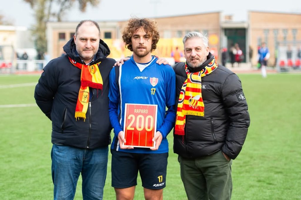 Recanatese. Settore giovanile, formazione e.. 200 volte Marco Raparo