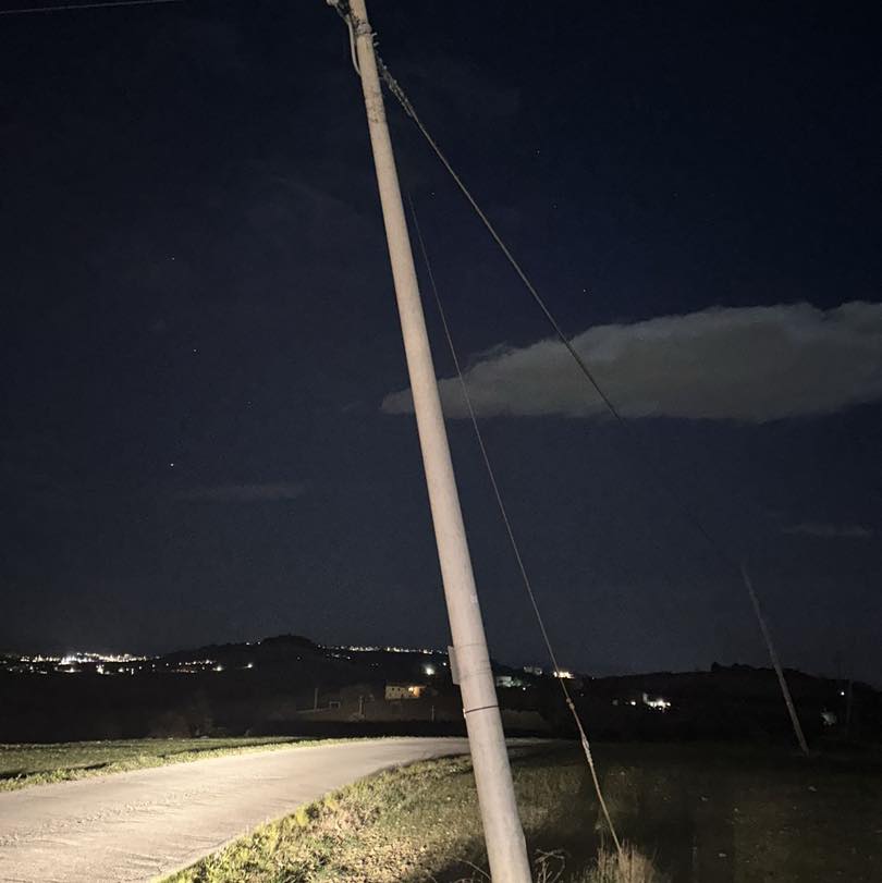 Recanati. Chiusa la strada che da Spaccio Fuselli va fino alla Chiesa di Chiarino