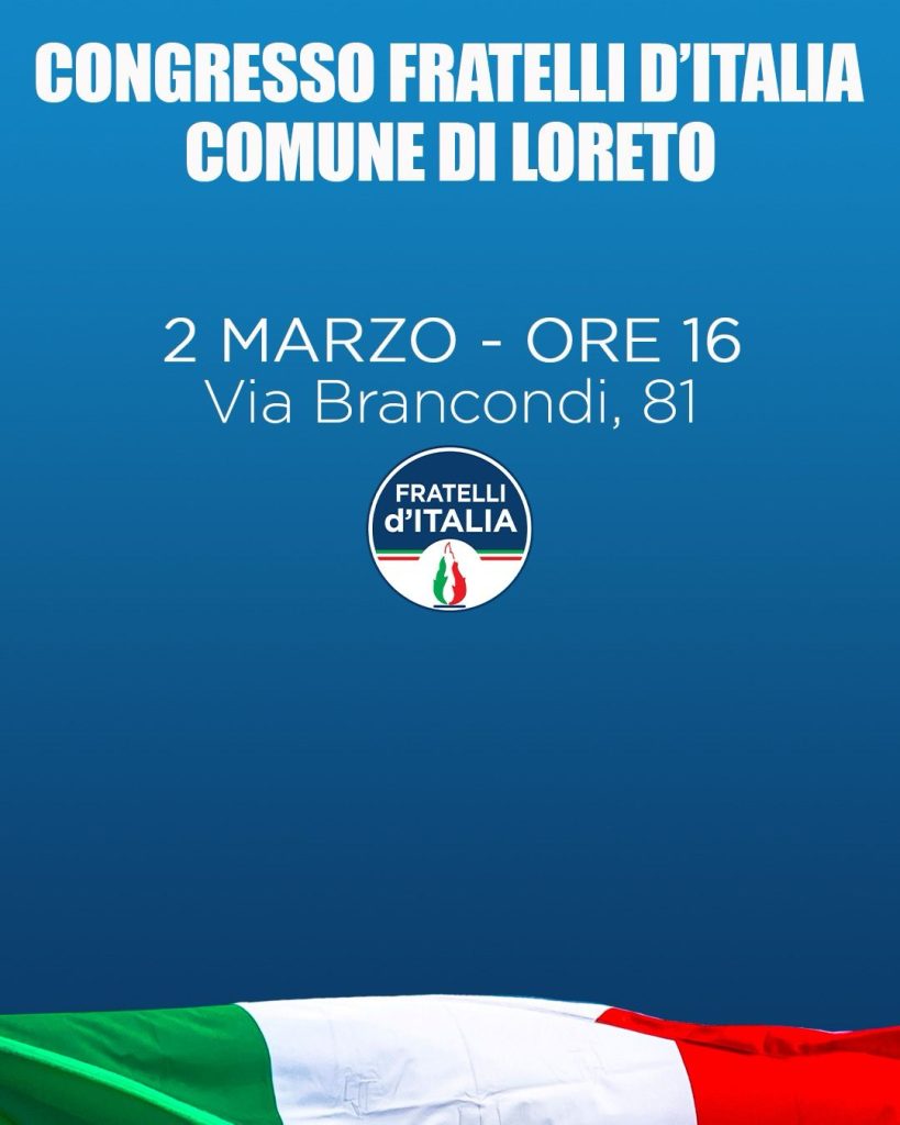 Loreto. Si riunisce il circolo cittadino di Fratelli d’Italia