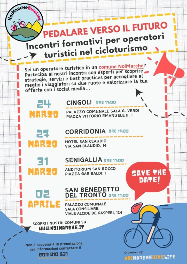 Un corso di formazione sull’accoglienza cicloturistica a Montefano