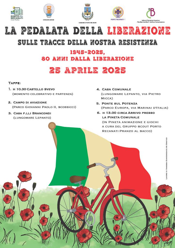 A Porto Recanati la pedalata della Liberazione