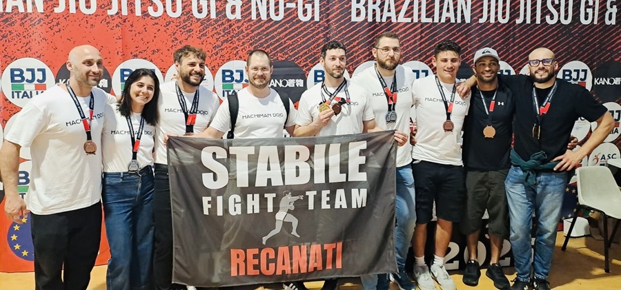 Recanati. 12 medaglie per la Hachiman Dojo ai Campionati Nazionali di Jiu-Jitsu Brasiliano