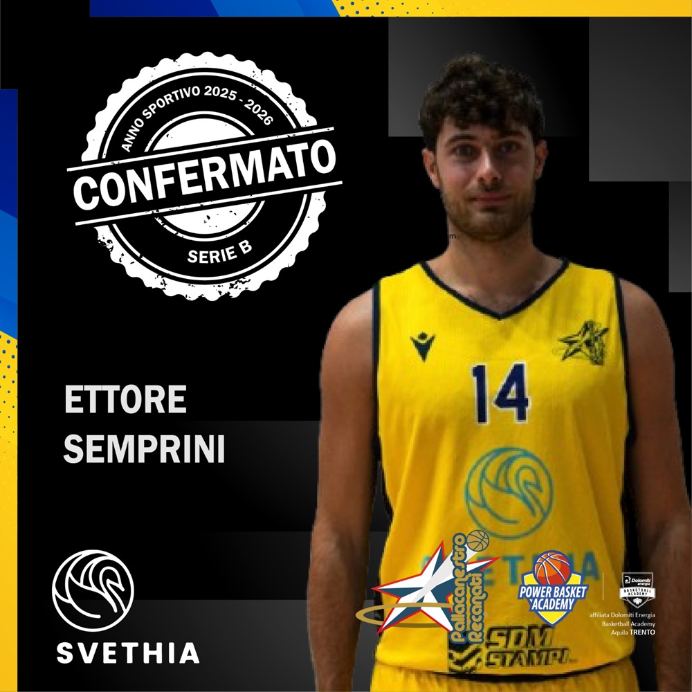 Pallacanestro. La Svethia Recanati conferma Ettore Semprini