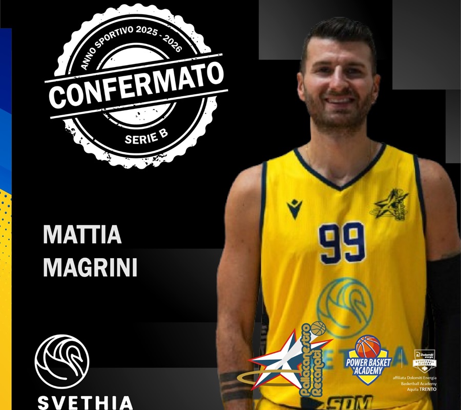 Pallacanestro. La Svethia Recanati conferma Mattia Magrini.