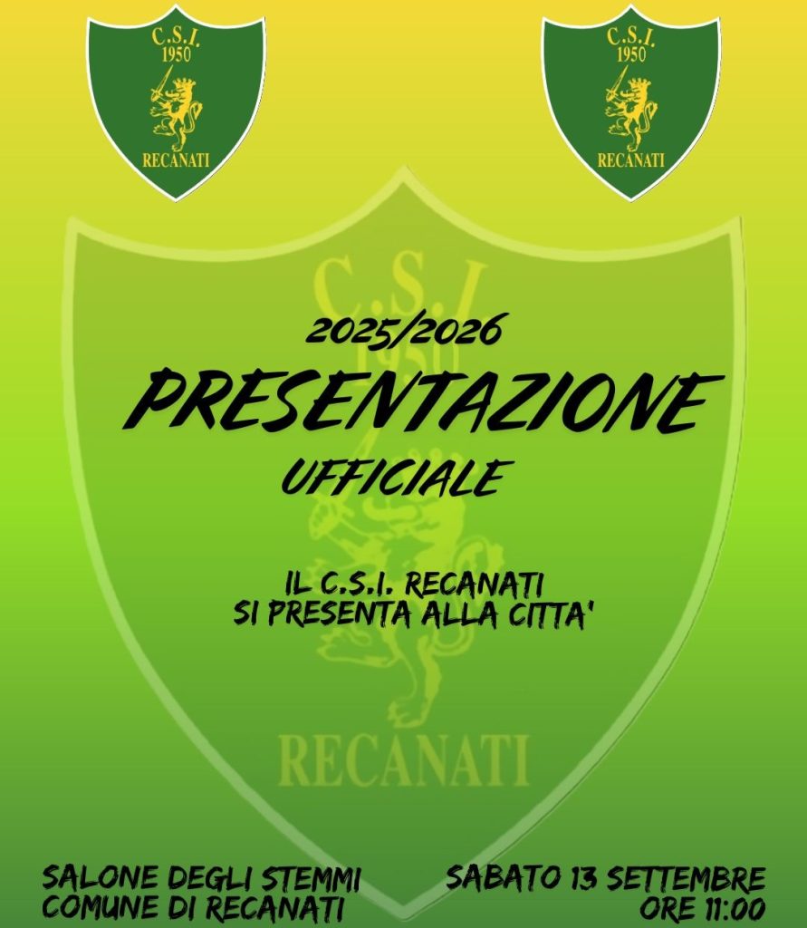 Presentazione squadra CSI Recanati per campionato 2 cat FIGC Marche
