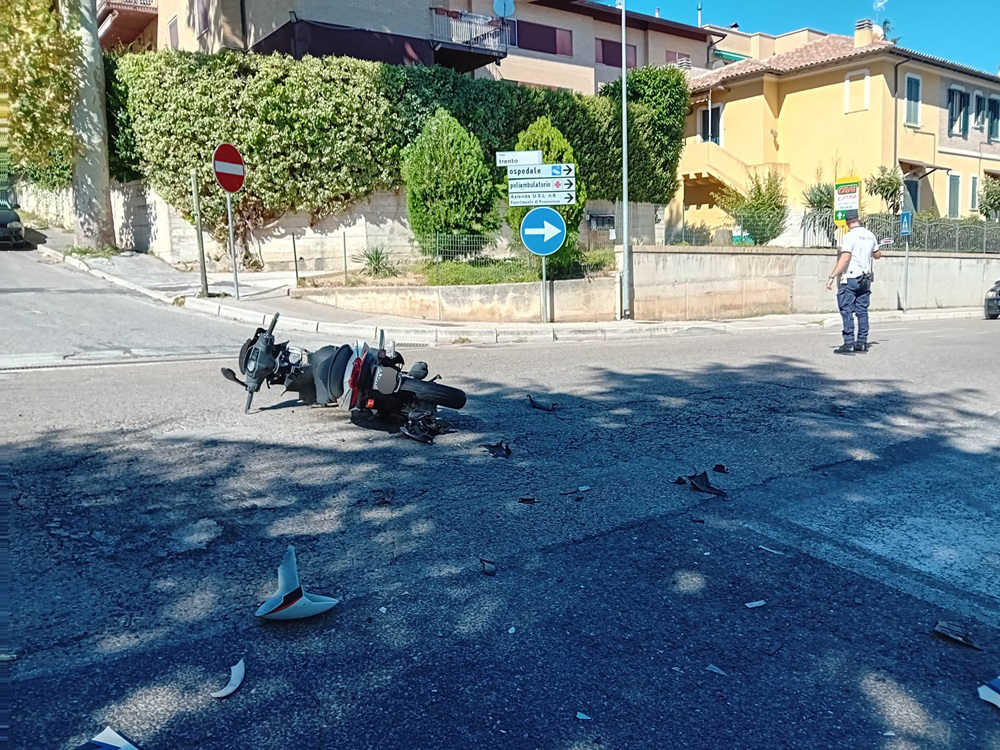 Recanati. Incidente all’incrocio fra via Cappuccini Vecchi e via Nazario Sauro