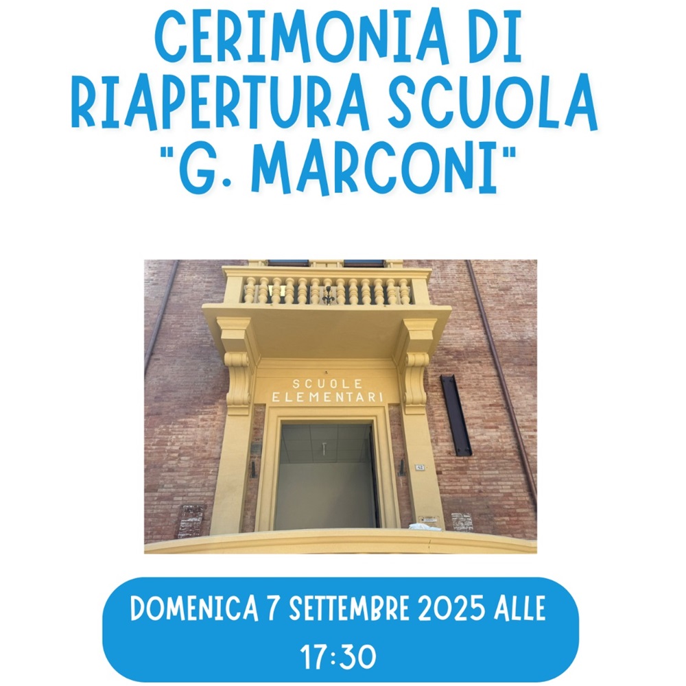 Cerimonia riapertura Scuola Elementare ‘G. Marconi’ a Loreto