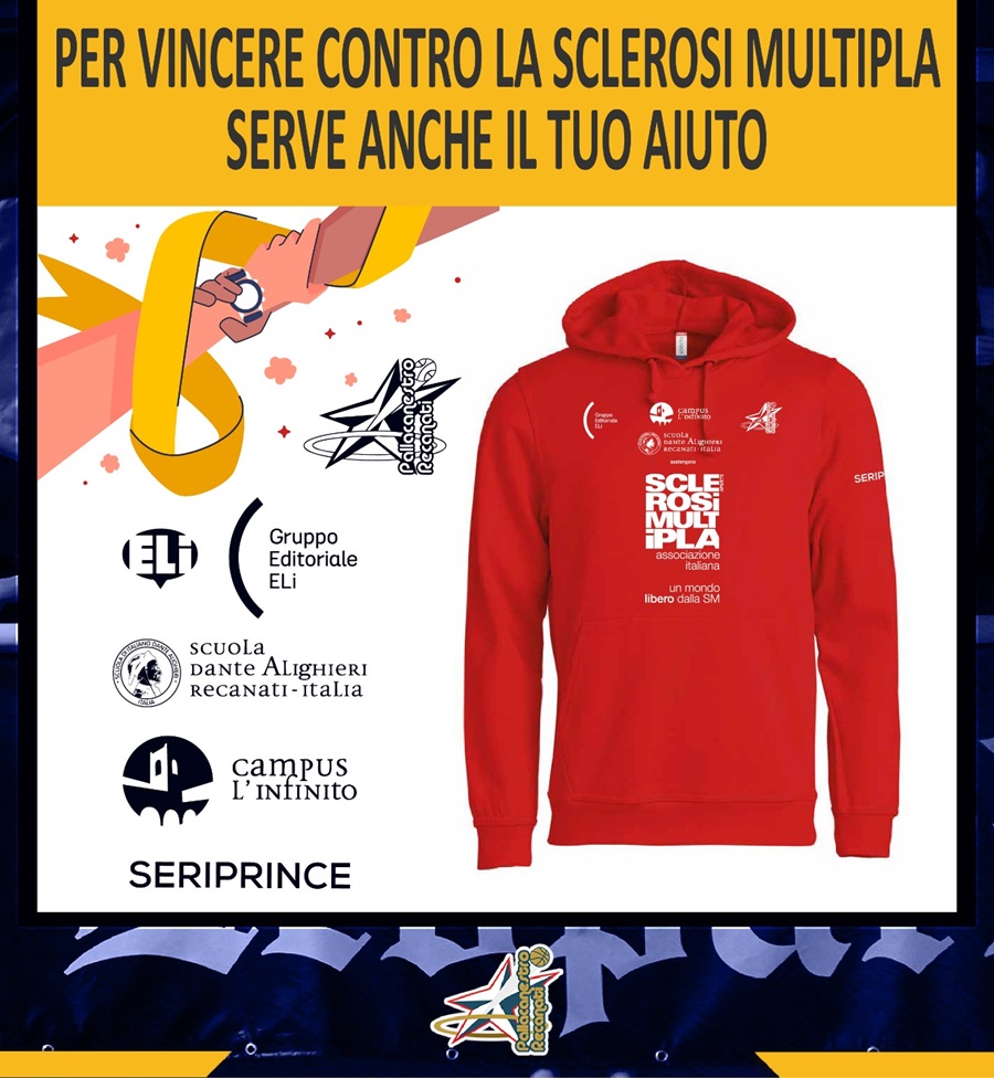 La Pallacanestro Recanati sostiene AISM al fianco della ricerca.
