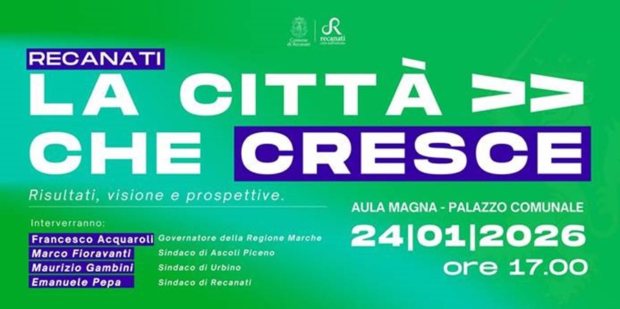 ‘La città che cresce’, l’amministrazione comunale di Recanati rafforza il filo diretto con i propri cittadini