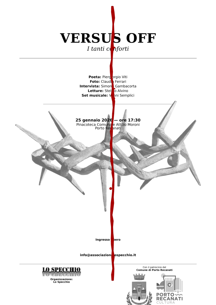 “Versus Off” a Porto Recanati con “i Tanti conforti”