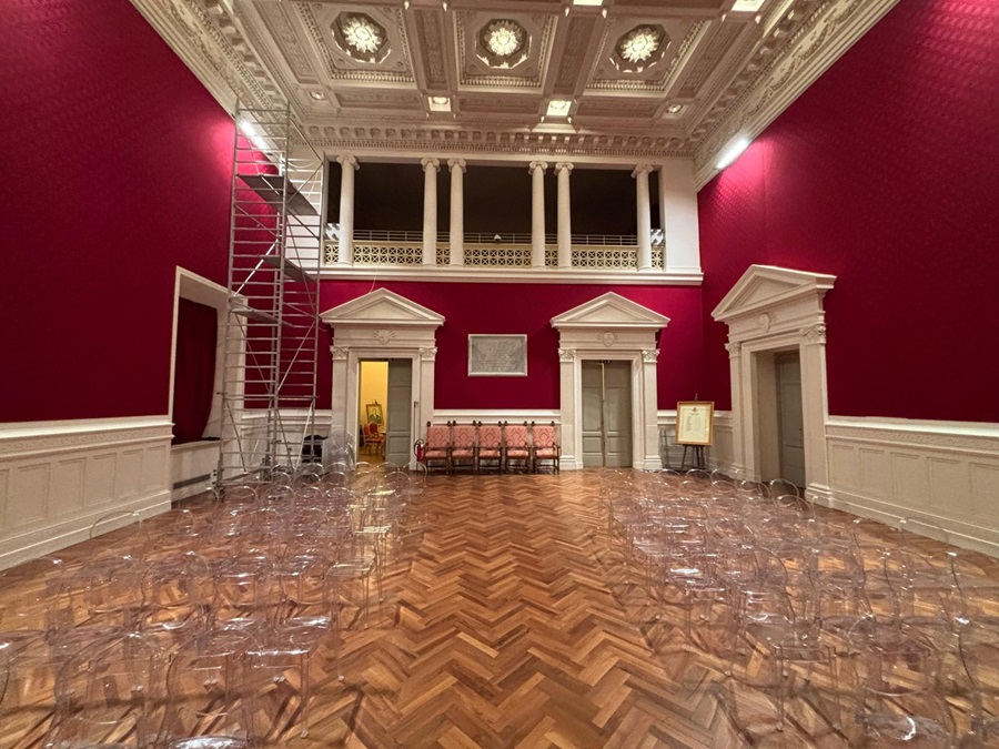 Recanati, nuova illuminazione per l’Aula Magna a Palazzo Comunale