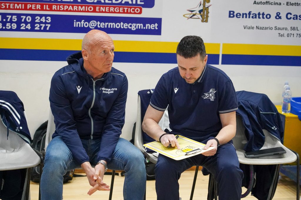 Coach Schiavi della pallacanestro Recanati dopo la vittoria a Molfetta, ora non facciamo voli pindarici