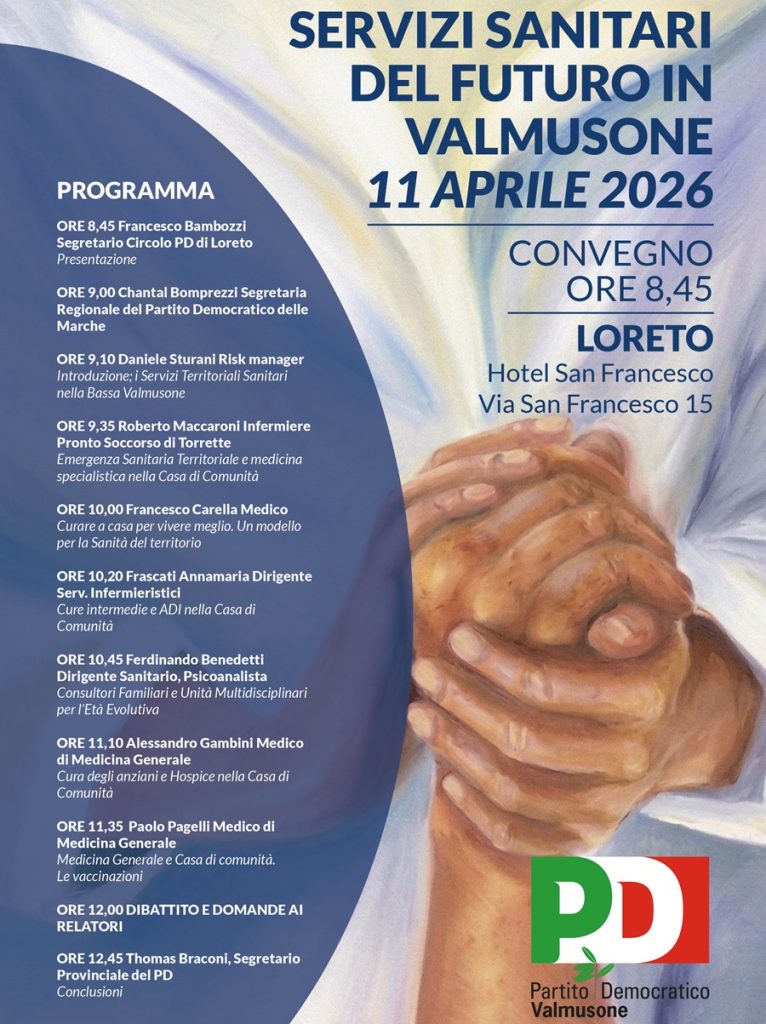 Sanità territoriale e servizi del futuro: convegno a Loreto organizzato dal PD