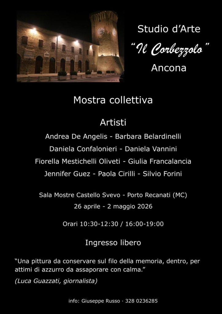 PORTO RECANATI – “Collettiv’Arte Primavera 2026” al Castello Svevo