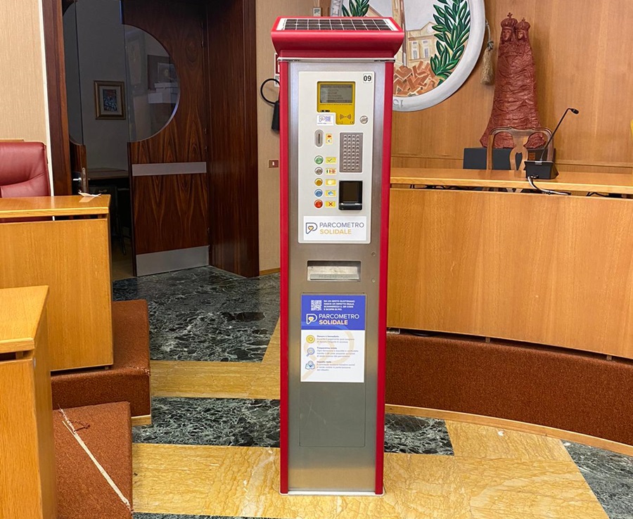 A Loreto il primo ‘Parcometro solidale’ d’Italia