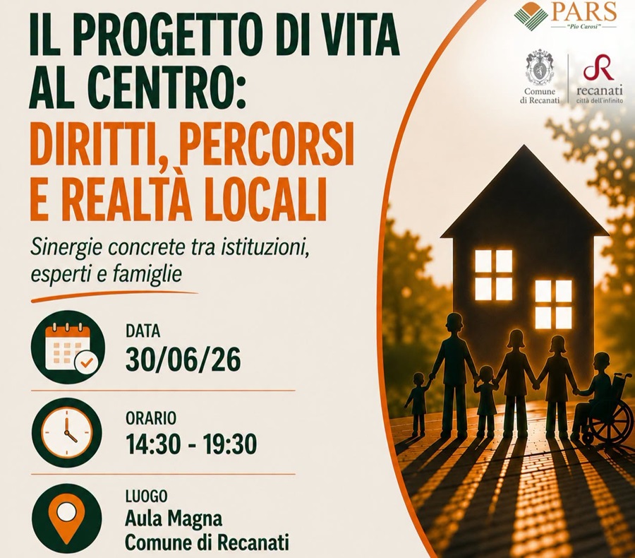 A Recanati PARS organizza un convegno sui diritti e l’inclusione delle persone con disabilità