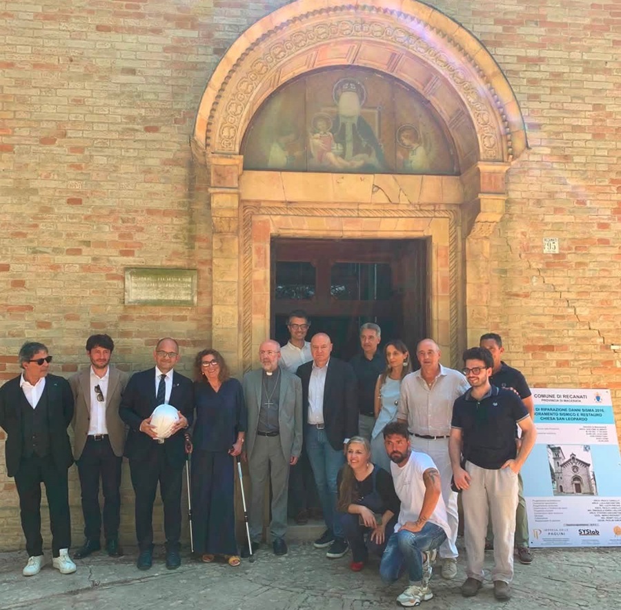 Recanati, al via il cantiere per la chiesa di San Leopardo